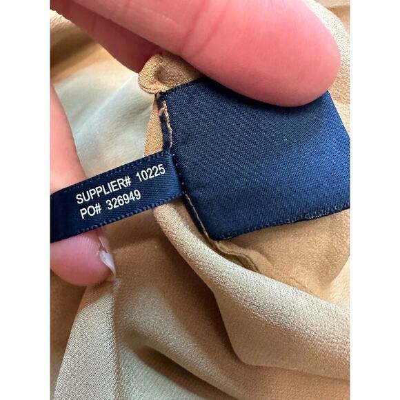 Ralph Lauren Champagne Silk Wrap Blouse - Picture 8 of 9